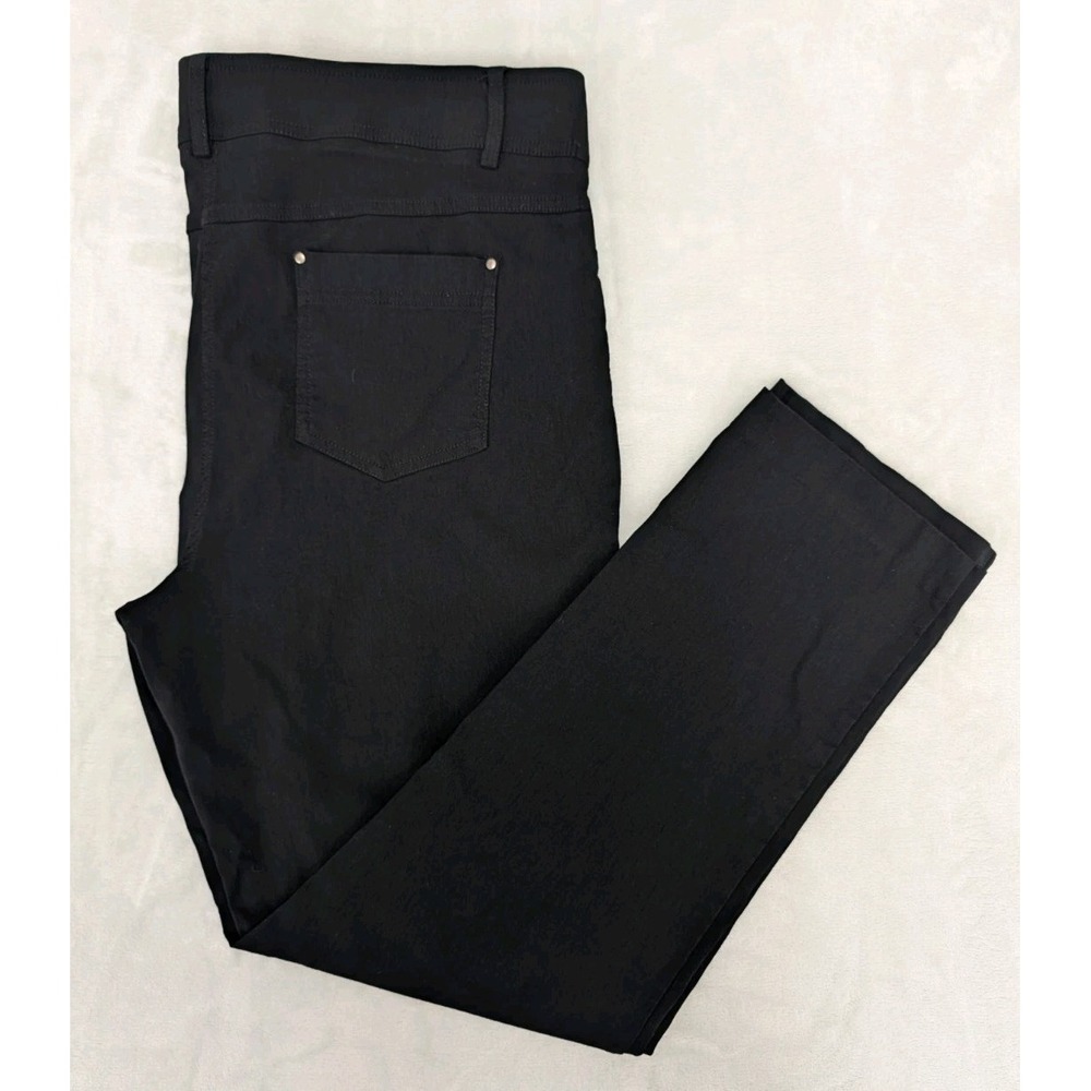 89th & Madison 1978 Women's 14 P Black Pants Slacks Spandex Stretch Zip
